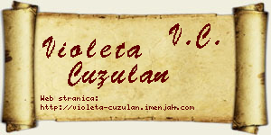 Violeta Ćuzulan vizit kartica